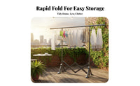 Space-Saving Foldable X-Frame Clothes Airer Extendable Laundry Rack Portable Drying Stand Easy Assembly for Apartment Dwellers, Homemakers, Balcony, Small Spaces, Indoors, outdoorsdoors
