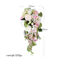 Photography Prop Artificial Flower Floral Arrangement Long-Lasting Teardrop Bridal Floral Arrangement Lifelike Flowers for Brides