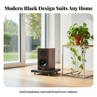 Eliminates Resonance Floor Speaker Vibration Damping Tray Noise Reduction Speaker Isolation Base Strong Load-Bearing Subwoofer Shock Absorption Platform Anti-Slip Design for Audiophiles, Home Theater Enthusiasts, Recording Studio