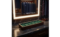 6-Slot Watch Display Tray Cloth-linedLined Watch Tray Scratch-Resistant Soft for Men, Dresser