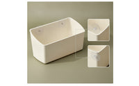 Thickened Tricycle Storage Box Rectangular Storage Box with Adhesive Hooks Sturdy Tricycle Basket Minimal Maintenance for Commuters