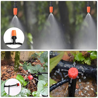 DIY Trickle Irrigation Kit Adjustable Nozzles Trickle Irrigation Kit Automatic Garden Watering System Leak-Resistant for Balcony