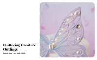Illuminated moth decoration illuminated Effect moth cake decor Kit
