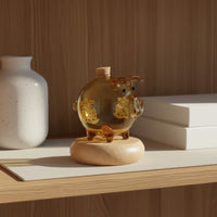 Glass Piggy Bank Decorative Transparent Savings Jar Clear Savings Pot Easy to Clean House Decoration Handmade Craftsmanship