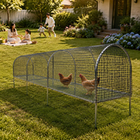 Galvanized Steel Chicken Coop, 0.6m×0.6m, XS Size, Poultry Cage, Predator-proof, Outdoor