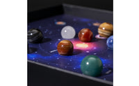 Solar System Model Desktop Celestial Body Kit Decorative Gift Box with Celestial Body Pieces for Students, Desk, Office