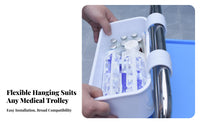 Space-Saving Side-Hanging Utility container Easy to Install Hanging trolley container Multi-Functional Organizer Container long-lasting for Hospital Personnel, Home Organizers, Students, Treatment Room, medical facility, lab, Office