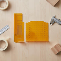 Precise Positioning Cabinet Handle Installation Jig Time-Saving Drawer Handle Installation Tool Easy to Read Drawer Pull Drilling Template for Carpenters, Furniture Making