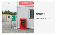Weather Resistant Fire Equipment Storage Station Sturdy and Long-Lasting Construction Site Fire Station Large Capacity Outdoor Emergency Action Cabinet Stable Base for Safety Managers, Warehouse Personnel, Factories, Warehouses, Parking Garages