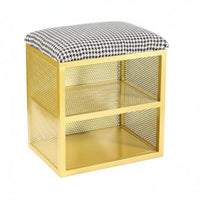 Multi-Functional Padded Shoe Storage Bench Space-Saving Design Cushioned Shoe Rack Stool Long-Lasting Frame Entryway Furniture High Load Capacity for Apartment Dwellers, Families, Homeowners, Hallway, Mudroom, Walk-in Closet, Living Room