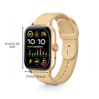 Smart Watch with Touchscreen Touch Screen Smartwatch with Silicone Strap Bluetooth Calling Watch Multi-Function for Workouts