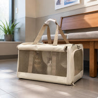 Large Cat Travel Top of the Bag Handle Foldable Cat Carrier Easy to Easy to Maintain Soft Sided Pet Carrier for Outdoor