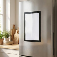 Magnetic Holder A4 Document Holder, Magnetic Pocket, Transparent, White, Refrigerator Compatible
