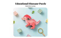 Three-Dimensional Wooden Dinosaur Model Develops Fine Movement Skills Wooden Dinosaur Model Hands-On Play No Glue Required