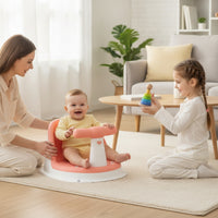 Baby Bath Chair with Handle Bar Safe Infant Bath Seat with Backrest Baby Shower Chair with Drainage Non-Slip Floor Seat Stable
