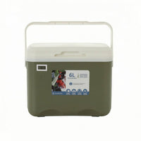 6 L Insulated Cooler Box Removable Lid Portable Cooler Box Carry Handle Portable Ice Chest Rectangular for Camping, Picnic, Travel, Car Use
