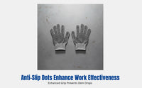 HPPE Cut Resistant Gloves, Anti-Slip Dots, Antiabrasion, Durable, Breathable, for Gardening, Slaughter, Carving, Glass Handling