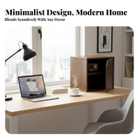Desktop Shelf Unit Multi-Purpose Modular Bookshelf Small Footprint for Students