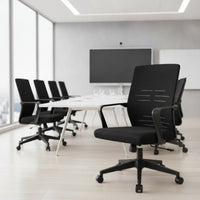 Ergonomic Mesh Office Chair Height-Adjustable Computer Chair Reclining Rolling for Professionals