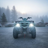 High Brightness Two-Tone Color Driving Light Focused Beam Motorcycle Beam Light Die-Cast Aluminum Housing for Truck Drivers, Foggy Weather