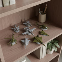 4D Fighter Jet Assembly Model No Glue Required for Display Case, Collectors