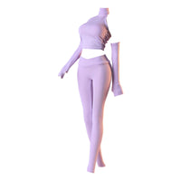 Doll Stretching Outfit Toy Clothing Form-Fitting Textured Doll Pants Set
