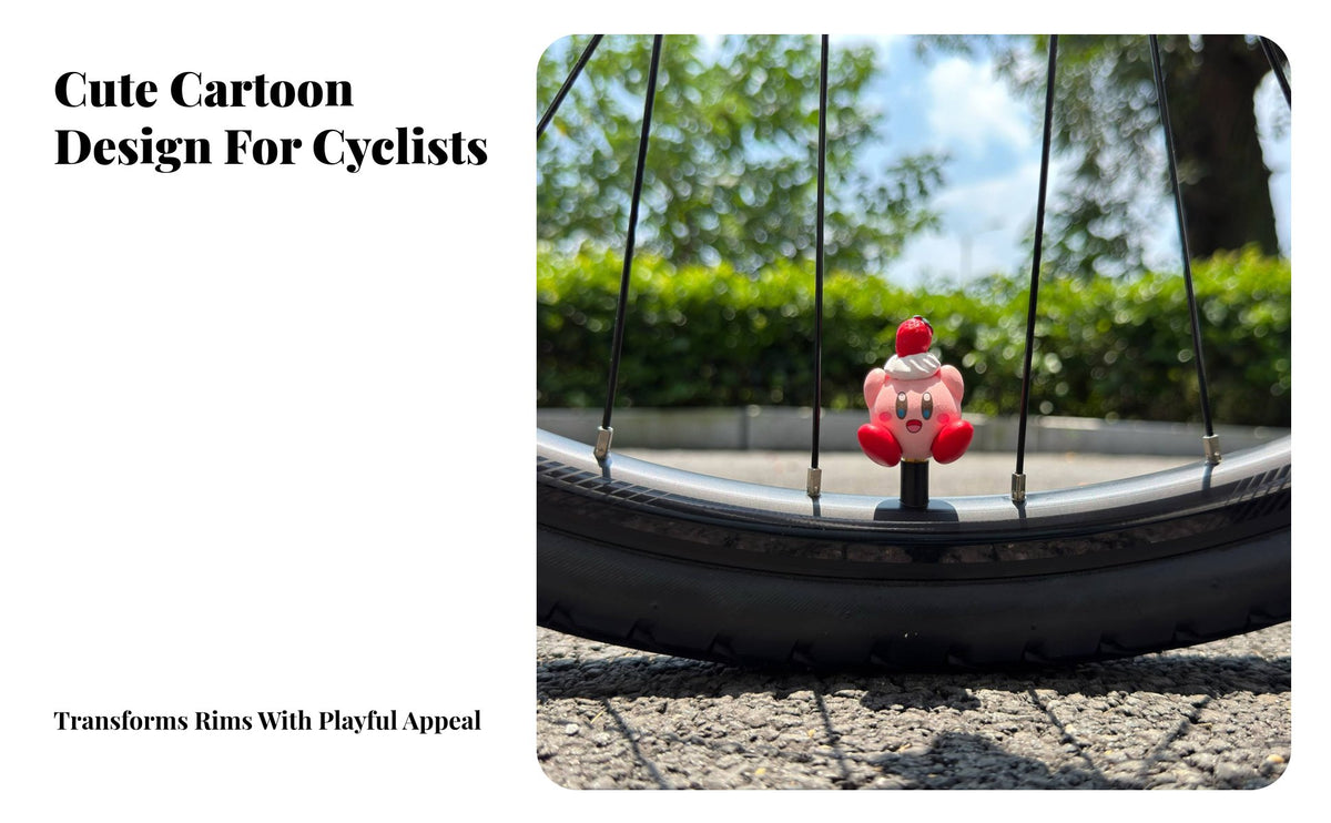 Tire Valve Stem Cap Easy to Install Decorative Valve Stem Cap for Anime Fans, Cyclists, Outdoor Biking, Daily Commute, Desk Decoration