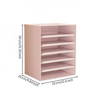 Storage Cabinet with Trays Multi-Layer Furniture Compact for Desk