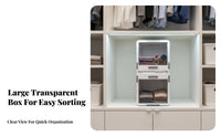 With casters Wheeled Underbed Container Low contour Design Wheeled Latching Container Transparent frame Organizer Box Large Capacity for Apartment Dwellers, Homeowners, Students, Under Bed, Bedroom, Dorm Room, Closet