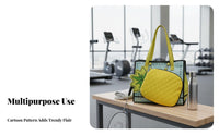 2 Pieces Lightweight Badminton Racket Bag Long-Lasting Racket Shoulder Bag Padded for Women