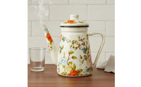 Lidded Enamel Coffee Pot Thickened Enamel Pour over Kettle Multi Use Pour over Kettle