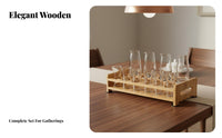 Asian Distilled Drink Glass Set with Dispensers Easy to Clean Chinese Design Spirits Set Barware Controlled-Flow-Controlled-Flow