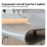 Nordic Design Red Shell Bar Stool Light Luxury design & aesthetic Counter Chair bright Color Seating Furniture Built-in Footrest for residents, Business Owners, Adults, Kitchen, Cafe, Restaurant, Dining Room