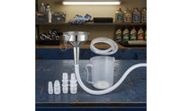 Stainless Steel Funnel Kit Graduated Automotive Tool Hooked Hanger
