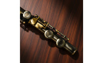 16-Hole Flute Bronze Closed-Hole Flute Split Key Mechanism Mechanism Woodwind for Beginners, Students, Training Lessons, Performance