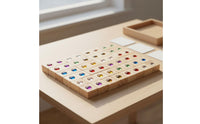 Wooden Gemstone Blocks Wood Acrylic Gem Blocks Smooth Edges Educational Toy for Kids, Preschoolers, Kindergarten