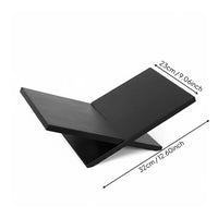 Desktop Magazine Holder Solid Wood Wooden Book Stand Minimalist Layout X-Shaped Book Rest for Students, Chefs, Study Room, Kitchen