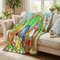 Easter Throw Blanket Soft Warm Fleece Blanket Couch Throw for Sofa Couch Bed, Gifts for Parents, Kids, Friends