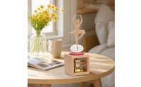 musical box with Open Compartment Manual Hand Crank musical box Nostalgic Decor for Desk