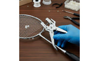 Badminton Racket Grommet Plier Curved-Shaped Pressure Head Racket Eyelet Installation Pliers Metal Construction