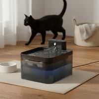 Infrared Sensor Smart Pet Drinking Fountain Rechargeable Battery Feline Water Fountain Quiet Operation for Cats