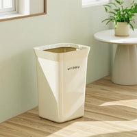 Mobile Trash Can with Wheels Raised Open Top Trash Can Rectangular Garbage Bin Large for Kitchen, Apartments, Dorms