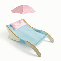 Cat Lounge Bed with Canopy Breathable Raised Pet Cot with Umbrella Comfortable Pet Bed Hammock Frame for Cats, Young Dogs, Patio