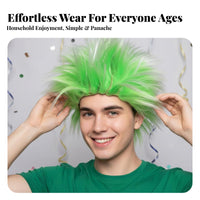 Mohawk Look Cockscomb Headpiece Colorful Design Themed Synthetic Headpiece Pre-Lookd Costume Accessory Easy to Wear for Performers, Cosplayers, Stage Performances, Cosplay Events, Halloween, Festivals