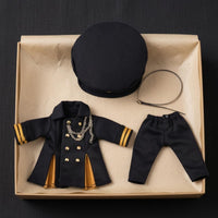 Long Coat Uniform Circular Cap Doll Outfit Tailored Model Accessory