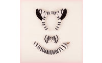 3 Pieces Soft Striped Equine Ears Headband with Tail Fuzzy Animal Ears Headband Padded Bow Tie Soft for Cosplayers