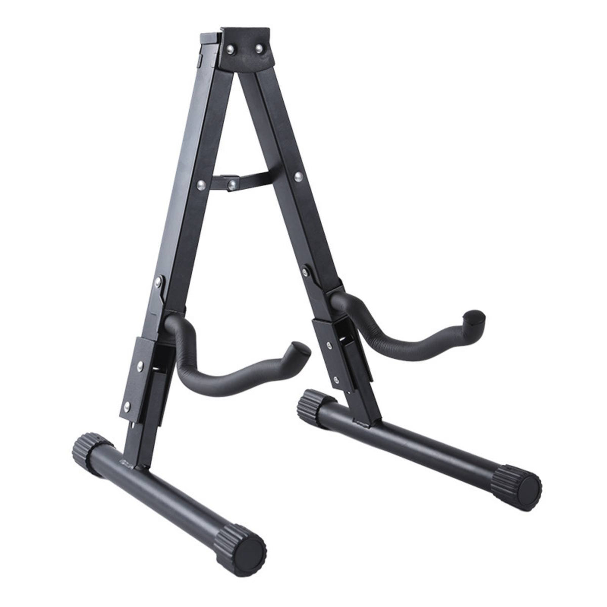 Space-Saving Foldable Guitar Stand Anti-Slip Feet Triangular Guitar Stand Padded Protection for Travel, Studio, Stage