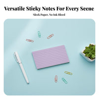 300 Sheets Colored Ruled Note Cards Multi-Color Note Card Organizer Sturdy Desktop Card File Box for Students, Teachers, School, Learning, Classroom