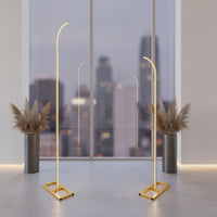 Half Arch Tall-Standing Metal Arch with Rectangular Base Sturdy