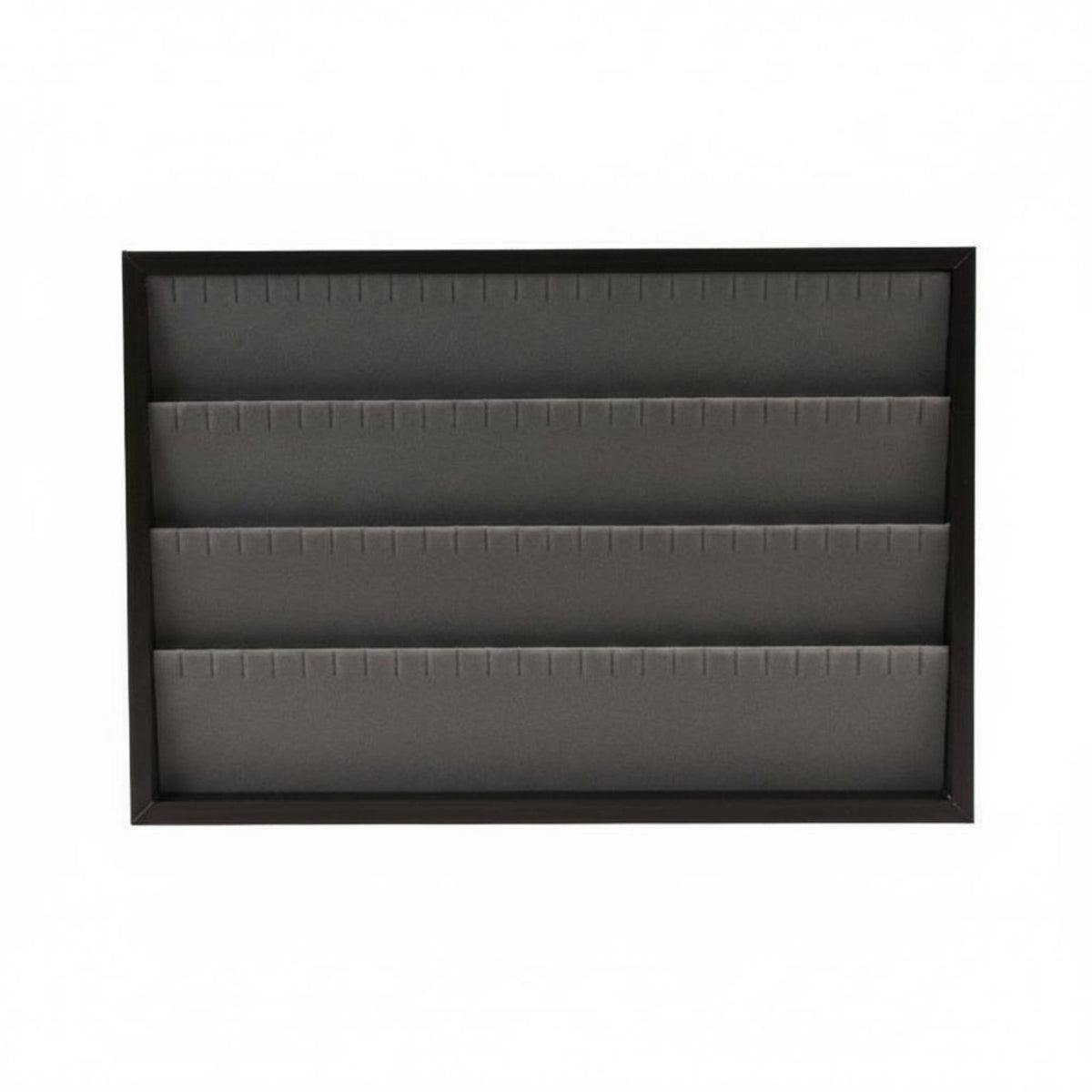 Wood Grain Look Jewelry Display Tray Compartment Look Jewelry Storage Tray Soft Soft Fabric Lining for Storage Counter, Dresser, Vanity